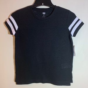 Old Navy Girls Black T-Shirt NWT, M(8)